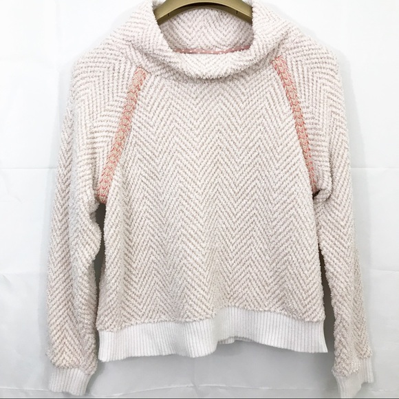 Anthropologie Sweaters - Saturday Sunday Sweater Fuzzy Textured Cowl Neck